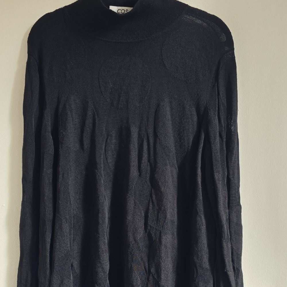 COS Polka-Dot Jacquard-Knit Top